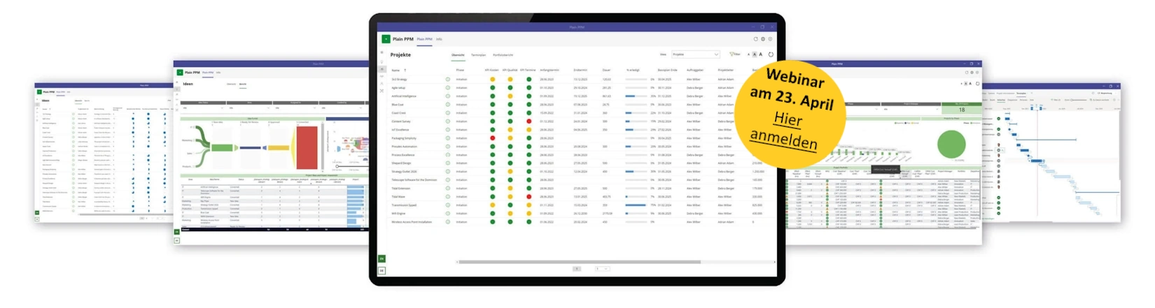 PlainPPM ist ein Projektmanagement Enterprise Tool mit allen notwendigen Funktionen