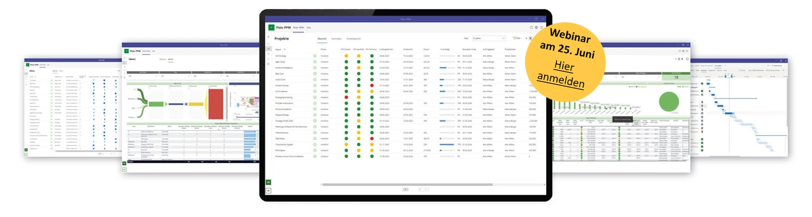 PlainPPM ist ein Projektmanagement Enterprise Tool mit allen notwendigen Funktionen