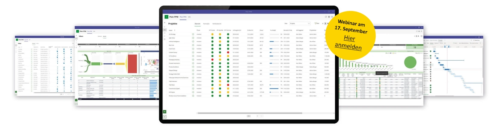 PlainPPM ist ein Projektmanagement Enterprise Tool mit allen notwendigen Funktionen